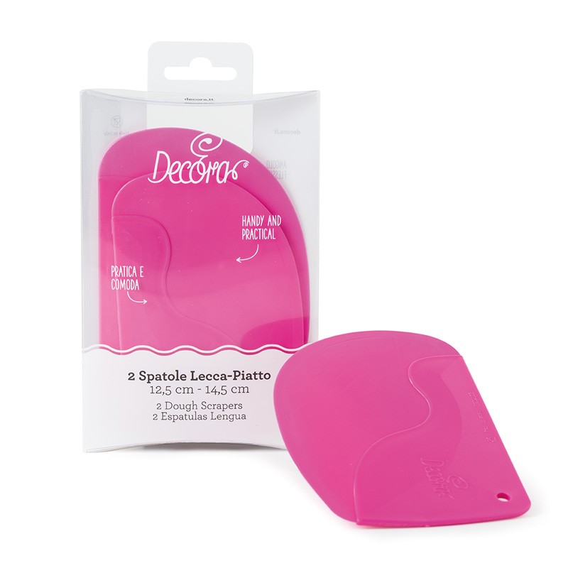 CF. 2 SPATOLE LECCAPIATTO IN PLASTICA DECORA
