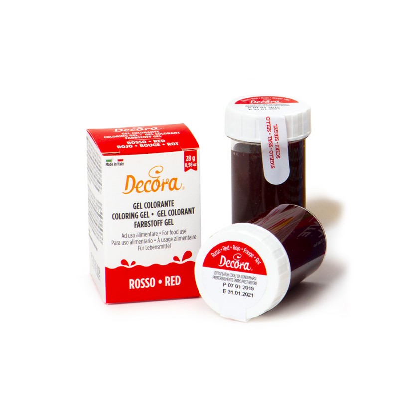GEL COLORANTE DECORA ROSSO 28 GR