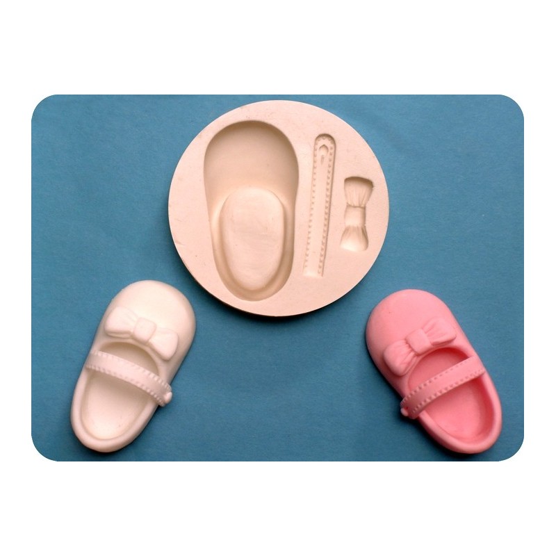 STAMPO IN SILICONE 3D SCARPETTA BIMBO GRAZIANO