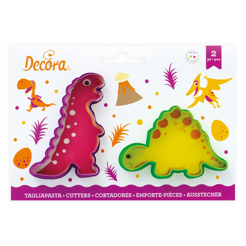 SET 2 TAGLIAPASTA JURASSIC IN PLASTICA DECORA