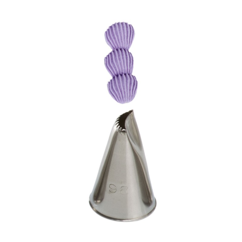 CORNETTO PER DECORAZIONE STELLA NR 98 DECORA IN ACCIAIO INOX Ø1,7 X 3 CM