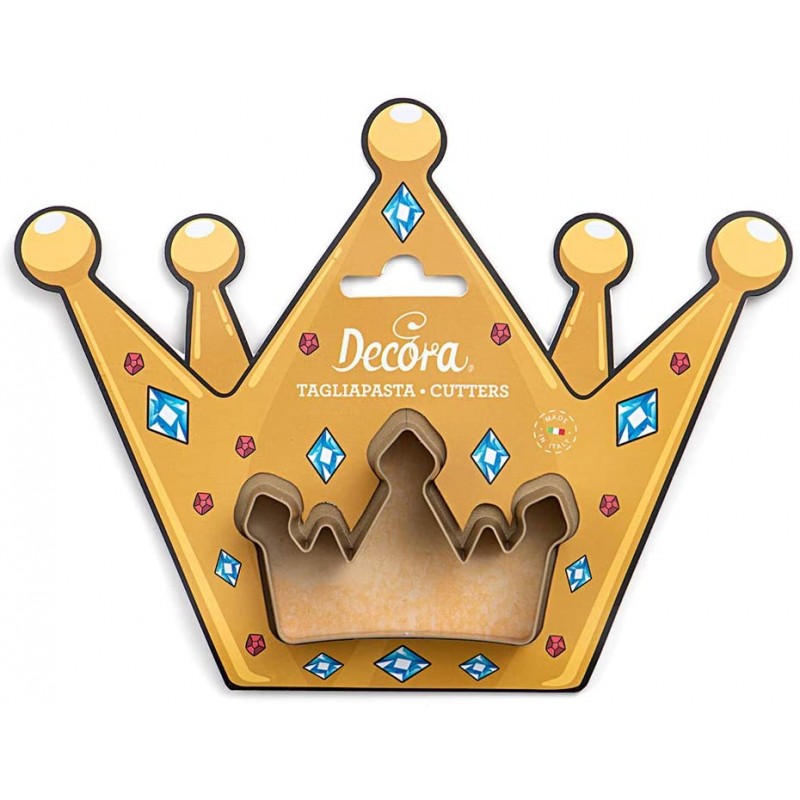 TAGLIAPASTA CROWN CORONA IN PLASTICA DECORA cm 7 x 5 x h 2,2, Plastica