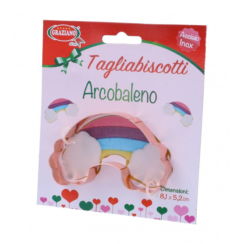 TAGLIABISCOTTI ARCOBALENO 8,1 x 5,2 cm GRAZIANO