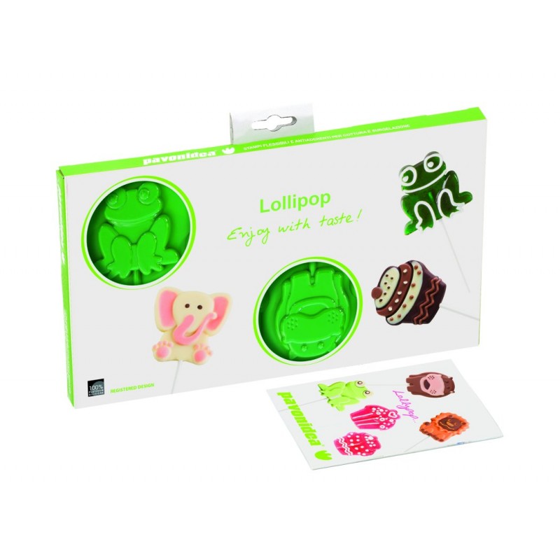 LOLLIPOP PUPPIES VERDE 356C 307 X 173 X 17 MM PAVONI