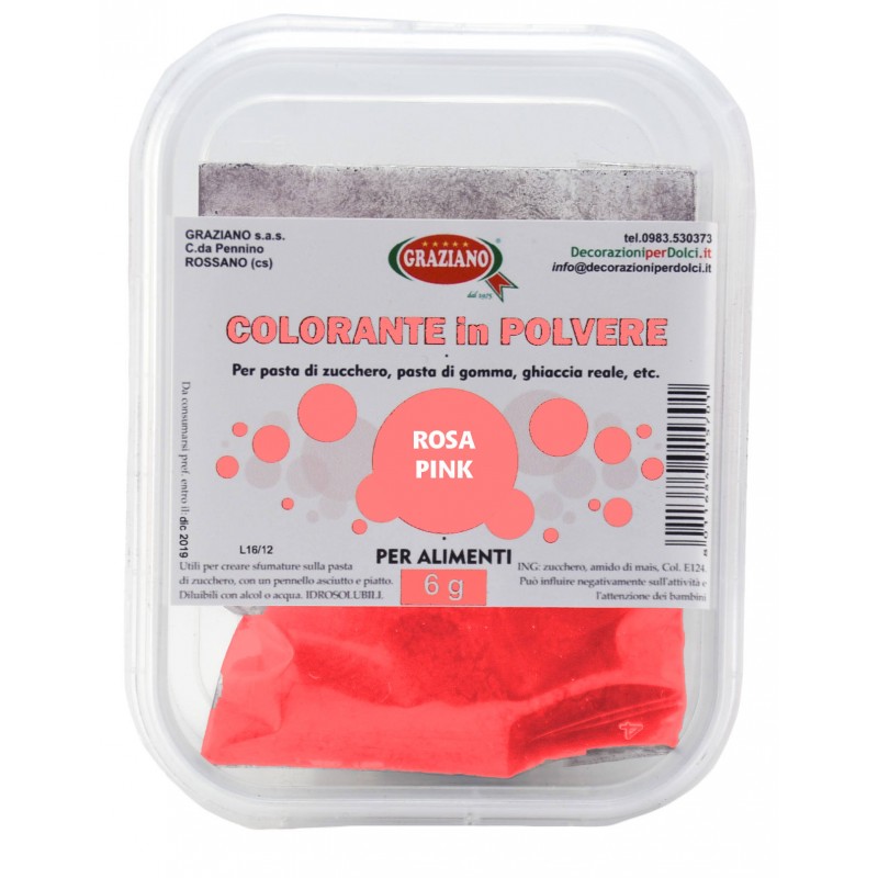 COLORANTE POLVERE ROSA 6 g