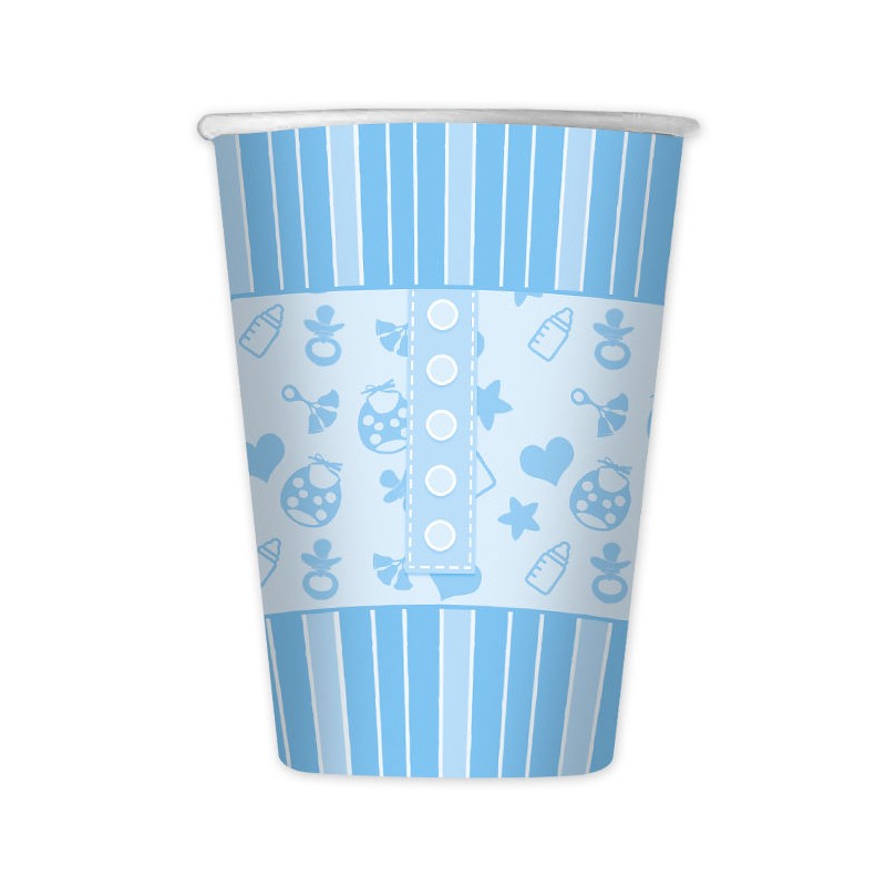 Bicchieri 200 cc Baby Boy 8 pezzi BIG PARTY