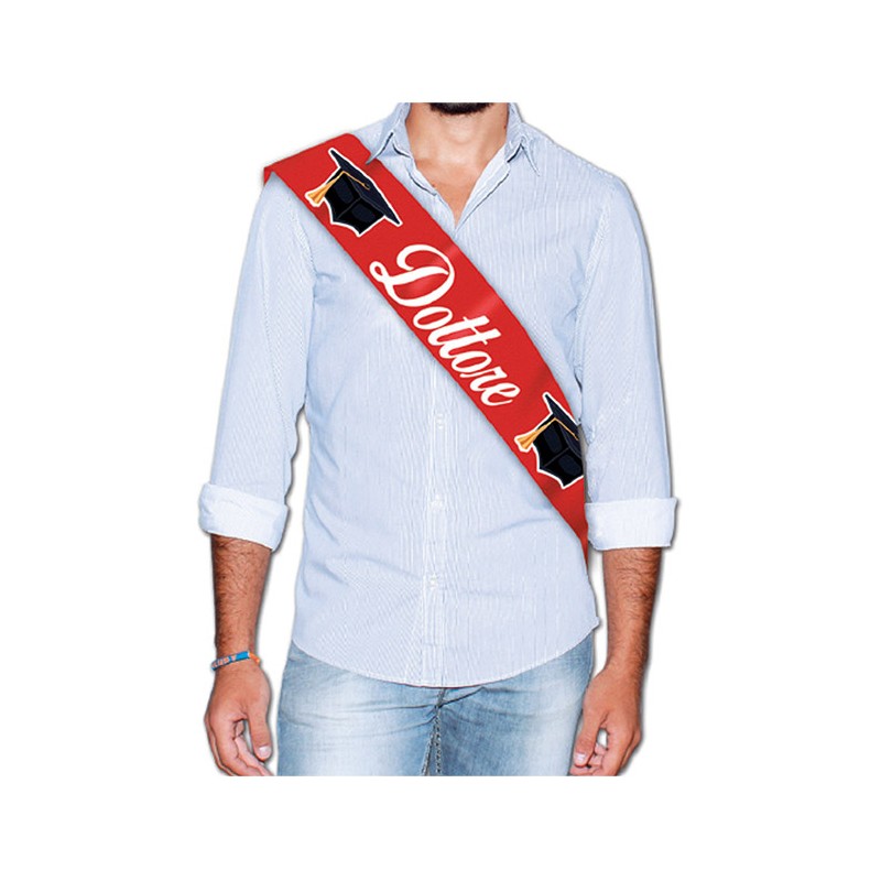 Fascia Premio Metallizzata 168 x 10 cm Dottore BIG PARTY