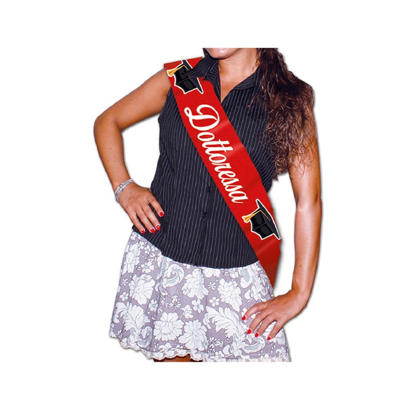 Fascia Premio Metallizzata 168 x 10 cm Dottoressa BIG PARTY