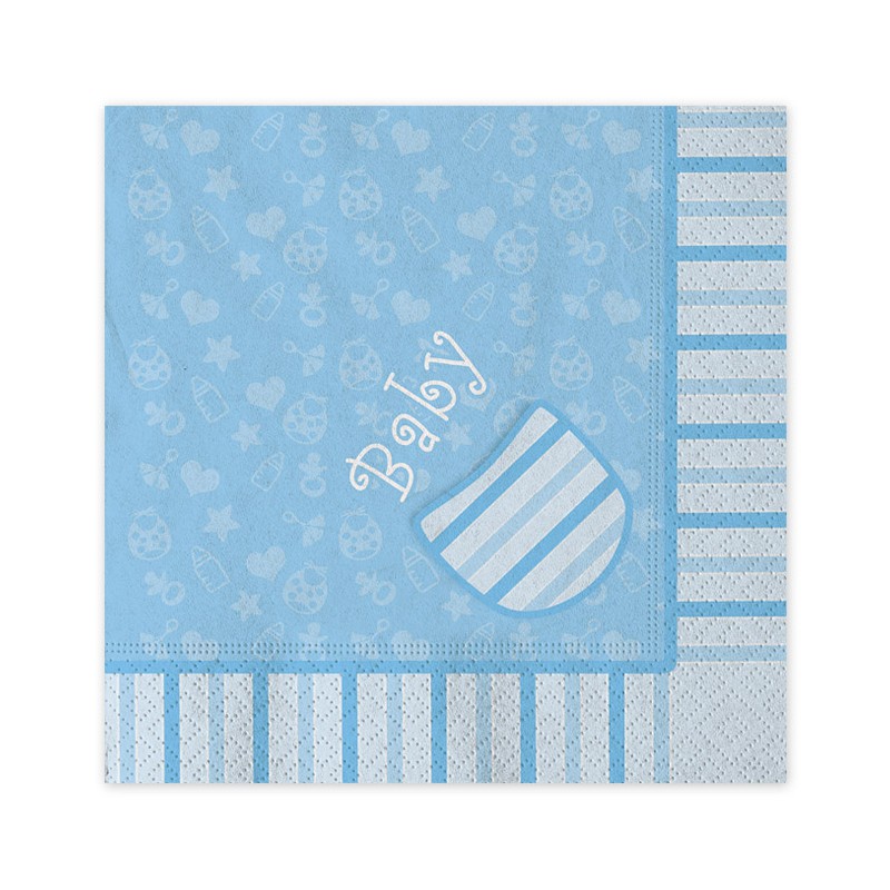 16 Tovaglioli 33 x 33 cm Baby Boy - BIG PARTY