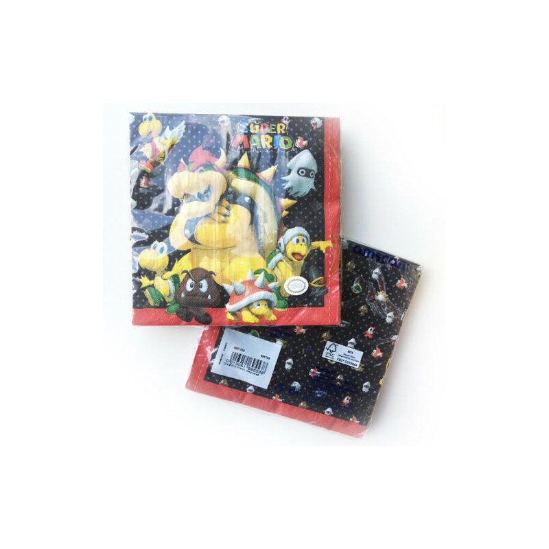 Tovaglioli Super Mario 20 pz cm 33x33 AMSCAN