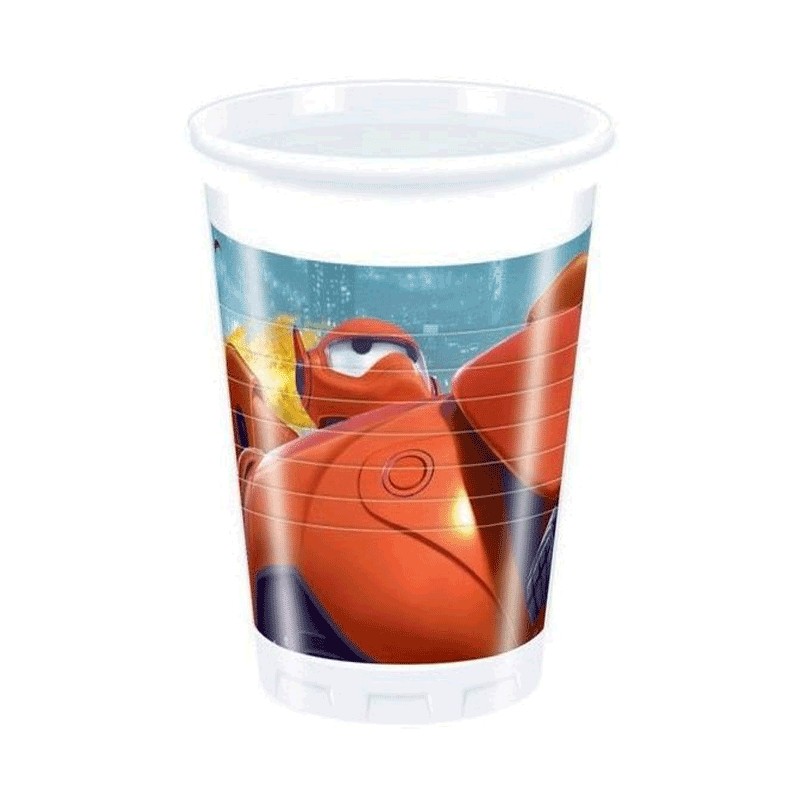 BICCHIERI BIG HERO 6 8 PZ  200 ML DECORATA PARTY