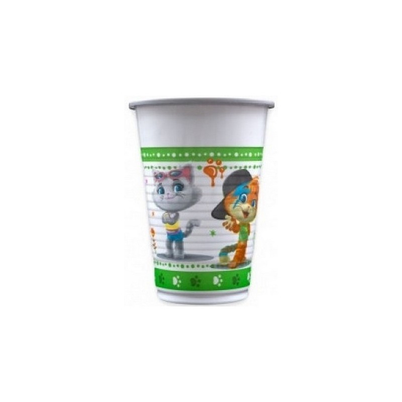 44 GATTI BICCHIERE 200 ml 8 pz CIAO
