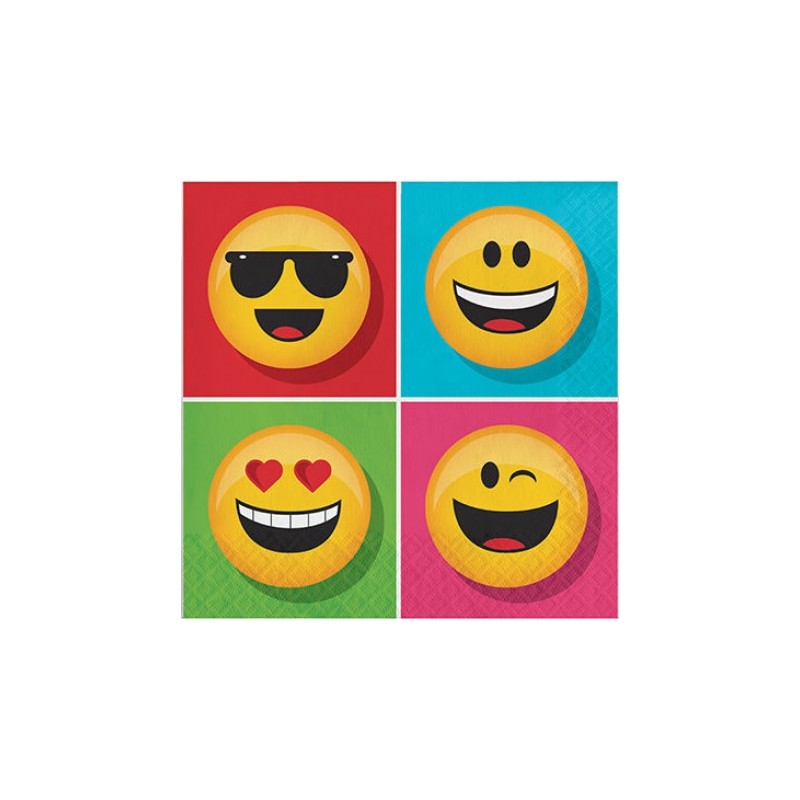TOVAGLIOLI EMOTICON SMILE NEW - 16 PZ PARTY CREATIONS