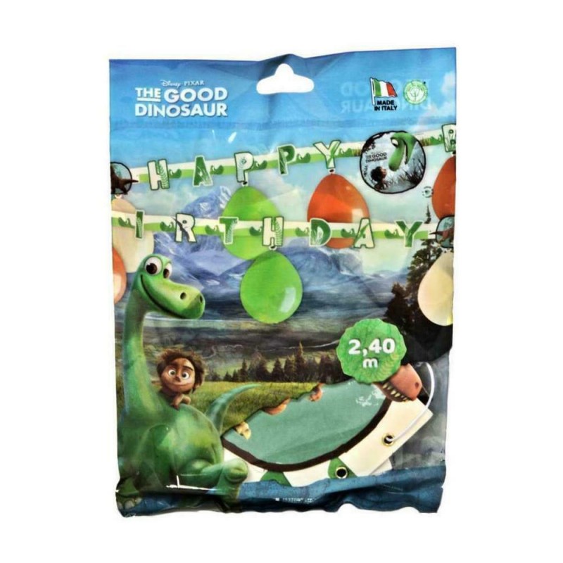 KIT FESTONE CON 6 PALLONCINI THE GOOD DINOSAUR 2,40 M FESTA BALLOON