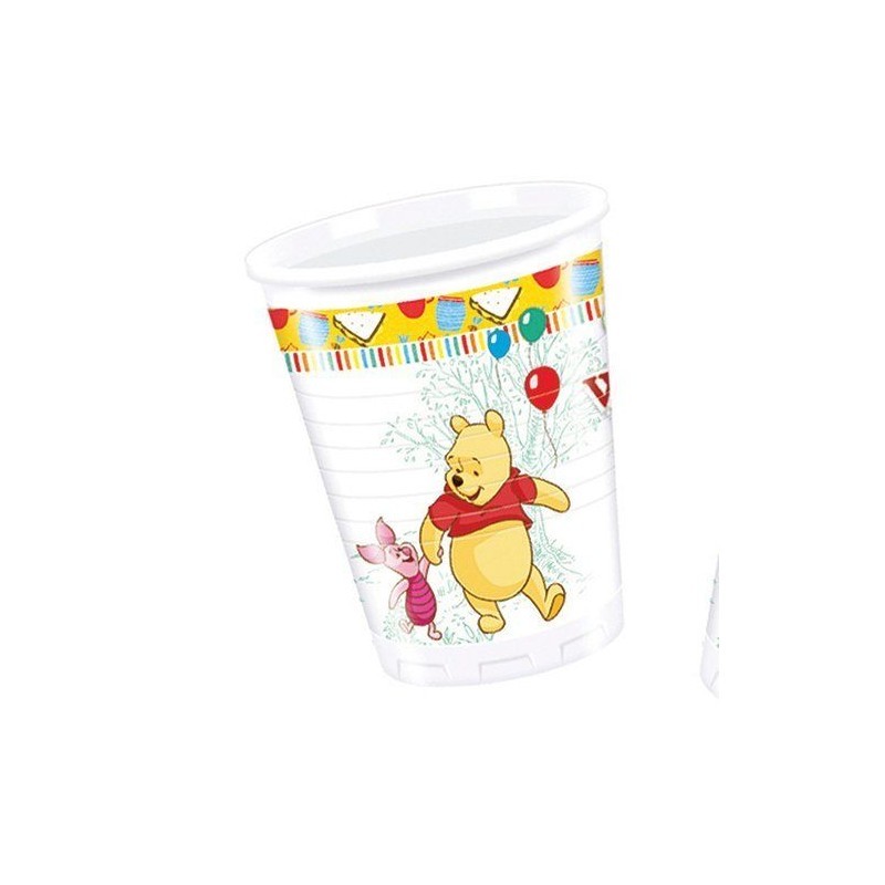 Bicchieri Winnie The Pooh 200 ml 8 pz - DECORATA PARTY