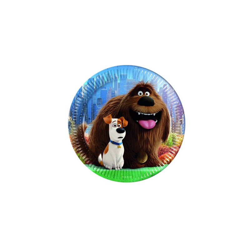 PIATTI PETS VITA DA ANIMALI PZ 8 CM 23 DECORATA PARTY