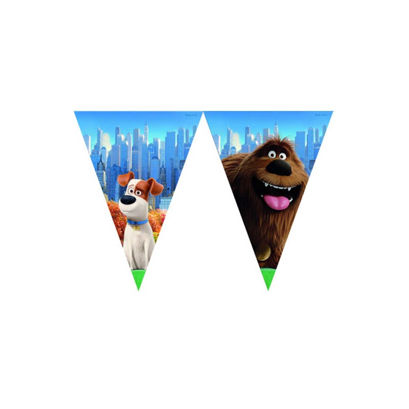 FESTONE BANDIERINE PLASTICA LIFE OF PETS 2,3 M DECORATA PARTY