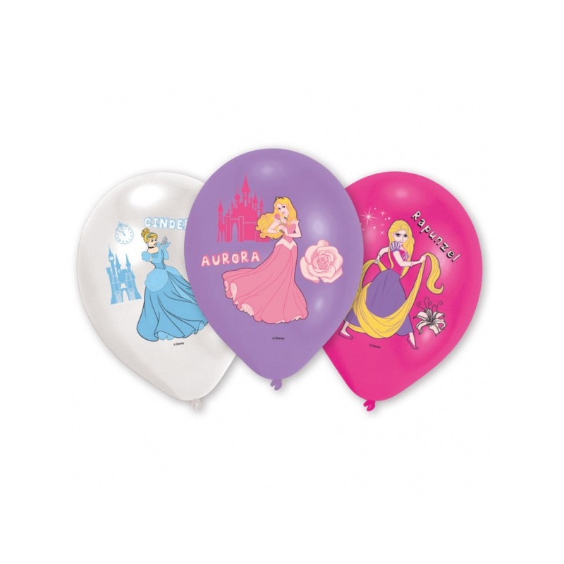 Palloncini lattice Principesse Disney 11" 6 pz - AMSCAN