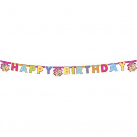 Festone in cartoncino Happy Birthday Trilly Fairies 2,25 m DECORATA PARTY