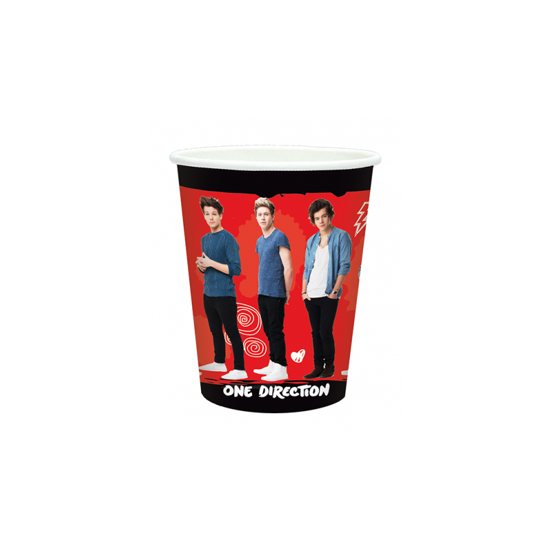 BICCHIERE ONE DIRECTION PZ 8 266ML - AMSCAN