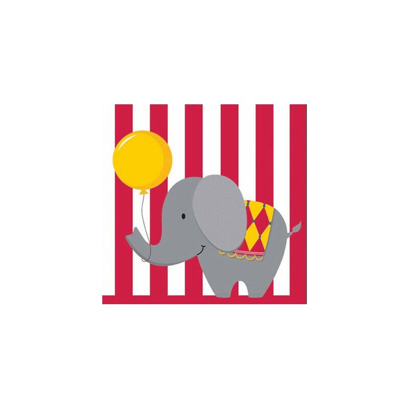 Tovaglioli Circo 33x33cm 16 Pezzi PAPER ART