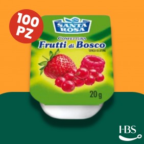 Confettura Frutti di Bosco Plastica SANTA ROSA 100 Pz x 20 Gr