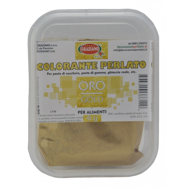 COLORANTE PERLATO ORO 6 G GRAZIANO