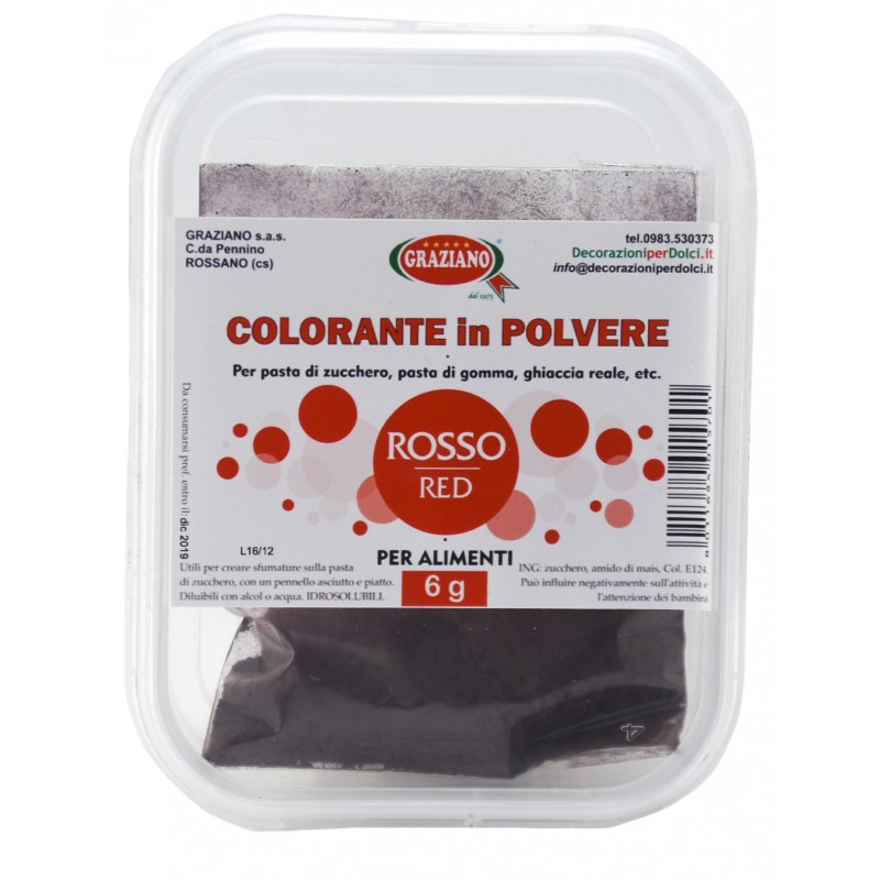 COLORANTE POLVERE ROSSO GR 6