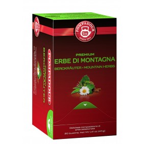 Infuso Erbe di Montagna dell'Alto Adige Premium BIO Pompadour cf 20 filtri x 10 astucci