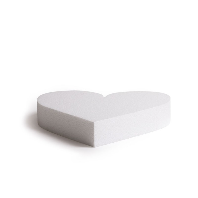 CUORE POLISTIROLO 25 X 5 H CM DECORA